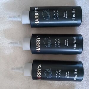 Lot of 3 Harry's Scalp Cream, Soothes and Hydrates Leave in treatment 4 fl oz
